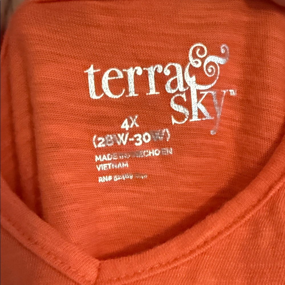 Terra & Sky Orange and Red Tank Top - Picture 3 of 3